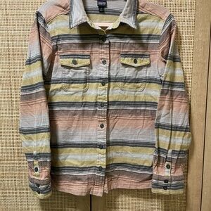Patagonia Striped Button-Down Shirt - Earth Tones